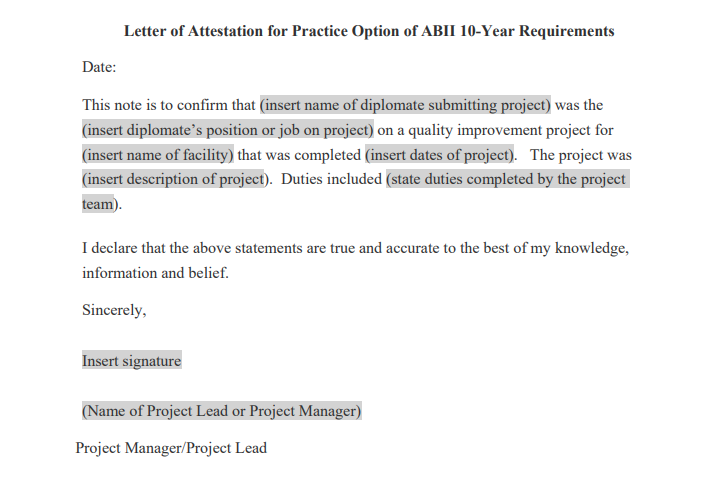 Attestation Letter - Example and Template